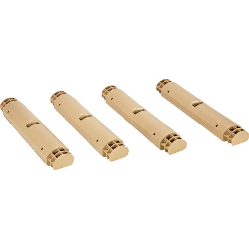 TRUSCO プラ棚用 脚のみ4本セット 高さ372mm用 ライトサンド