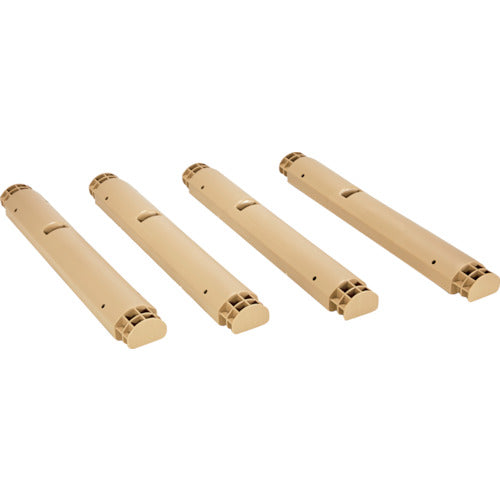 TRUSCO プラ棚用 脚のみ4本セット 高さ515mm用 ライトサンド