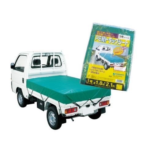 萩原 PE軽トラックシート 1.8×2.1m(グリーン)