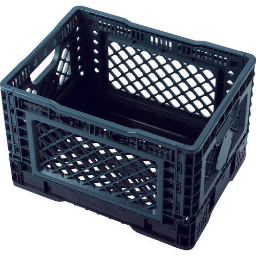 TRUSCO 折りたたみメッシュコンテナ25L グレー