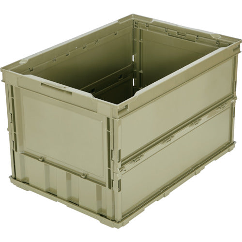 TRUSCO オリコン 薄型折りたたみコンテナ 50L OD色