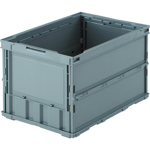 TRUSCO オリコン 薄型折りたたみコンテナ 50L グレー グレー