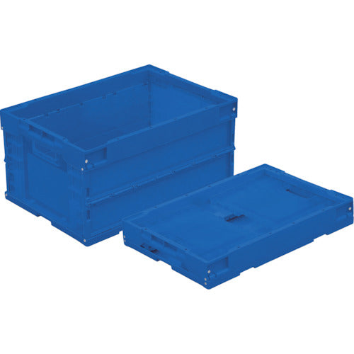 TRUSCO オリコン α折りたたみコンテナ 40L ダークブルー ダークブルー