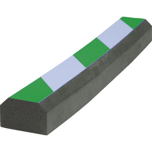 TRUSCO セーフティクッション 山型 2本入 幅50 長さ300 緑白