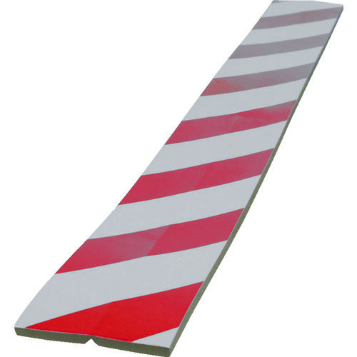 TRUSCO セーフティクッション コーナー用 幅100 長さ910 赤/白