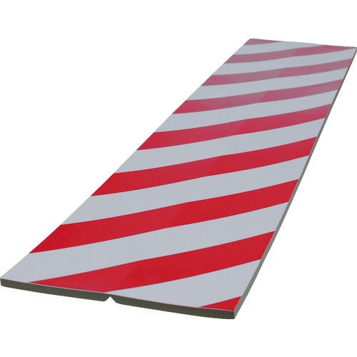 TRUSCO セーフティクッション コーナー用 幅200 長さ910 赤/白