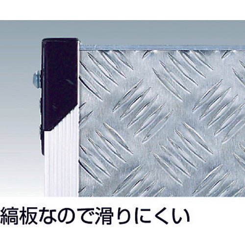 TRUSCO アルミ合金製作業台 縞鋼板 1段 高さ0.25m 600X400