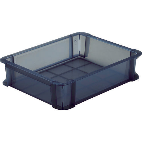 TRUSCO スケルトンカラーコンテナ 6L 黒