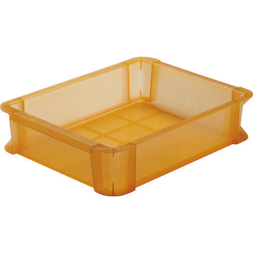 TRUSCO スケルトンカラーコンテナ 6L オレンジ