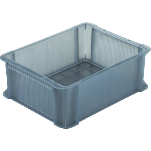 TRUSCO スケルトンカラーコンテナ スケルコン 9L 透明ブラックー