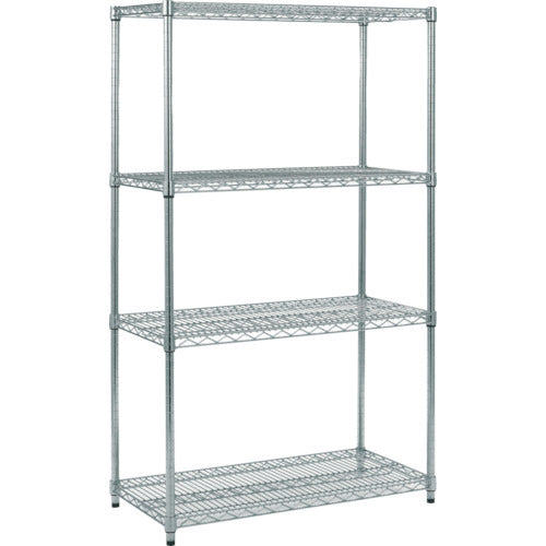 TRUSCO ステンレス製メッシュラック H1533XW605XD305 4段