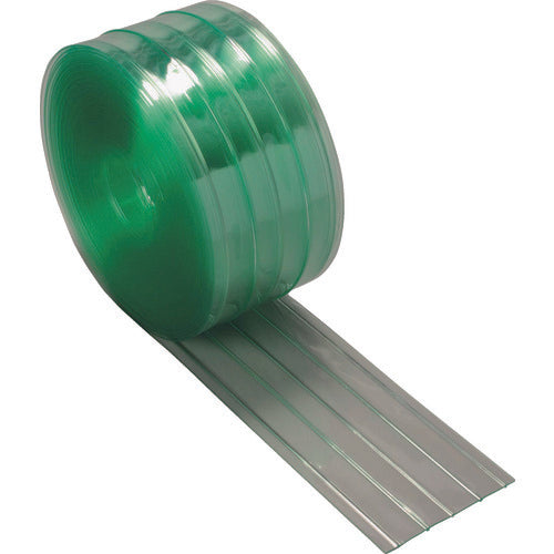 TRUSCO ストリップ型リブ付き間仕切りシート 静電透明2X200X30M