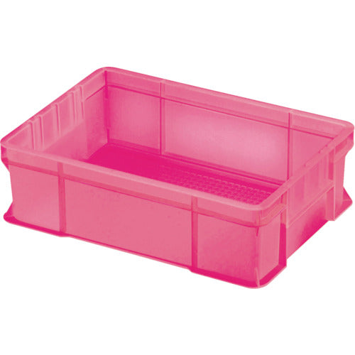 TRUSCO TTC型コンテナ 透明レッド