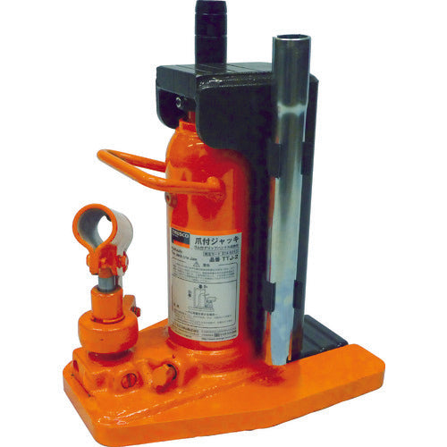 TRUSCO 爪付きジャッキ ハンドル収納タイプ 1.2t