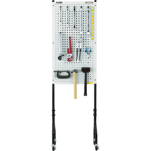 TRUSCO ライトパンチングパネル パネリーナ両面式 キャスター付