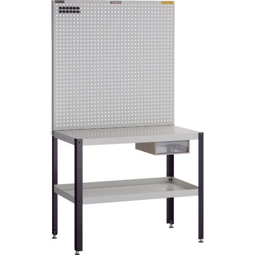 TRUSCO ライトパンチングパネル パネリーナ W900 テーブル 引出付