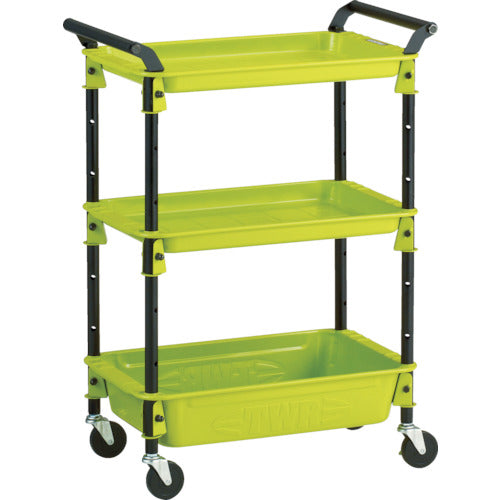 TRUSCO ツールワゴンロイヤル654×361×887深1浅2 黄緑