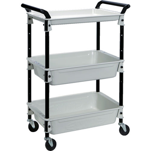 TRUSCO ツールワゴンロイヤル654×361×887深2浅1 ホワイト