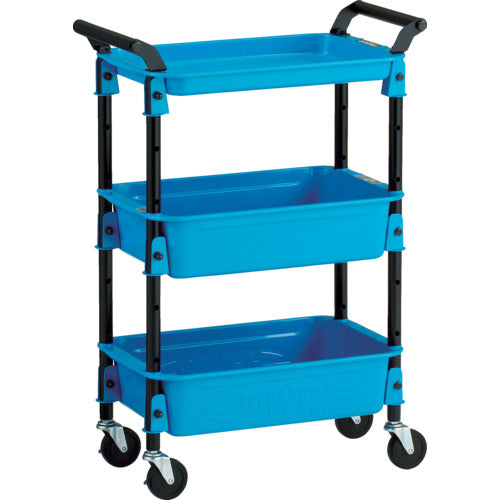 TRUSCO ツールワゴンロイヤル586×320×833深2浅1 スカイ