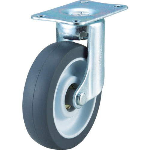 TRUSCO こまわり君Weego専用 省音自在キャスターφ75 オフホワイト