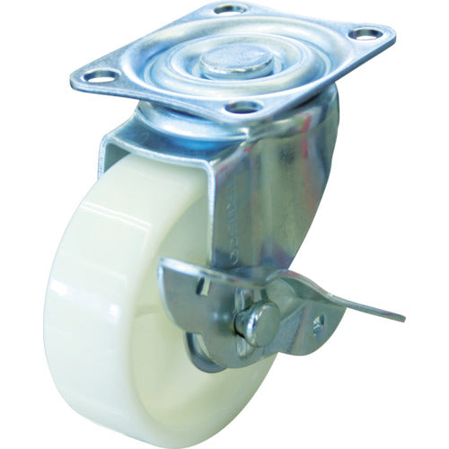 TRUSCO ルートバン用 自在ストッパー付キャスターφ75ナイロン車