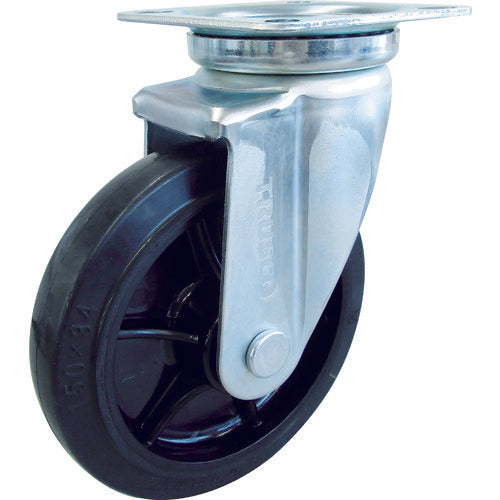 TRUSCO ハイテナー用 自在キャスターφ150 ゴム車