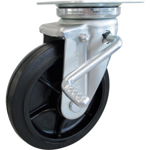 TRUSCO ハイテナー用 自在ストッパーキャスターφ150 ゴム車