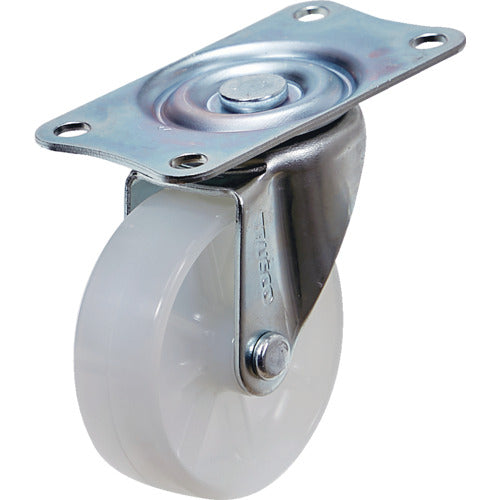 TRUSCO コンテナ台車用自在キャスターφ75ナイロン車