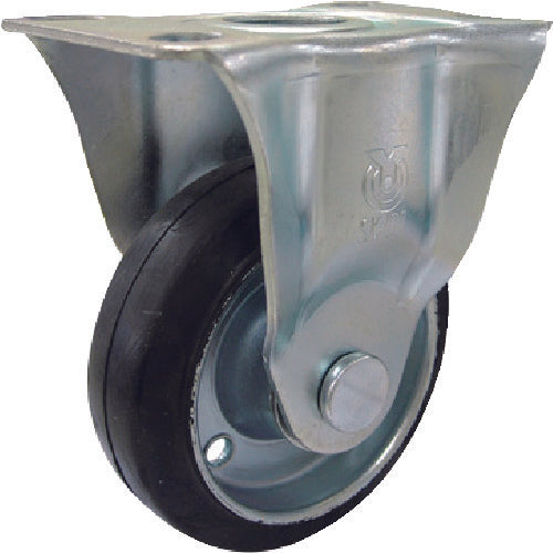 TRUSCO グランカート用 固定キャスターφ100 導電性ゴム車