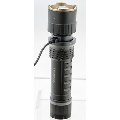 TRUSCO アルミLEDライト 充電式 150〜750ルーメン Φ43X176
