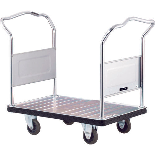 ダンディ スチール台車 ダンディDシリーズ タイプDA 固定両ハンドル式 サイレントキャスター仕様 W900XD600