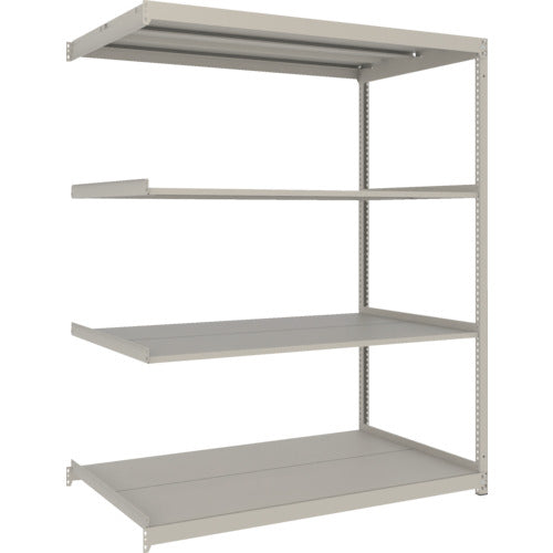 TRUSCO スチールラック 薄板ラック(棚板分割タイプ、耐荷重100Kg)1800×875×H1800 4段連結 ネオグレー