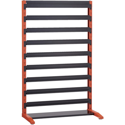 TRUSCO UPR型ビンラック 片面 H1450 棚受9個付