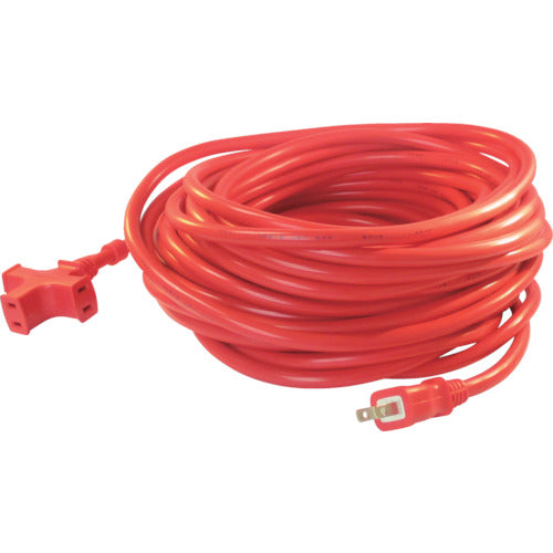 正和電工 トライアングルマルチタップ 125V−15A 20m 赤