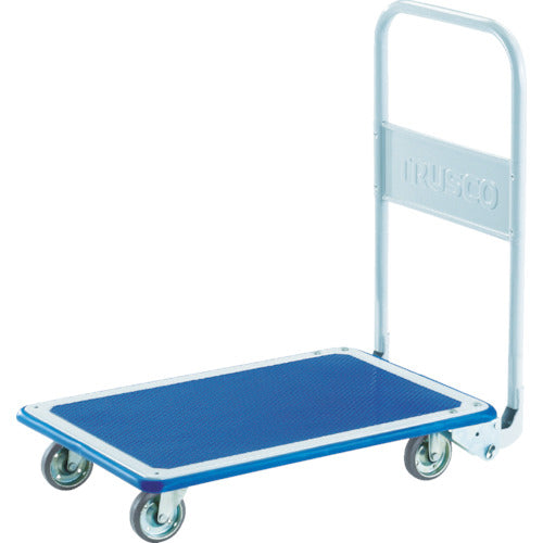 TRUSCO プレス製台車 ドンキーカート 折りたたみ式ワイドハンドル740×480