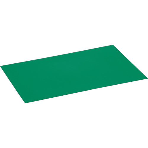 TRUSCO ワゴン用マット 平板 500X500用 グリーン