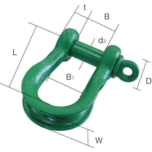 KANSAI 軽量型ワイドシャックル ストレートタイプ WRS