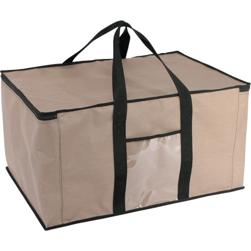 SANEI 折り畳みコンテナバッグ 75L グレージュ