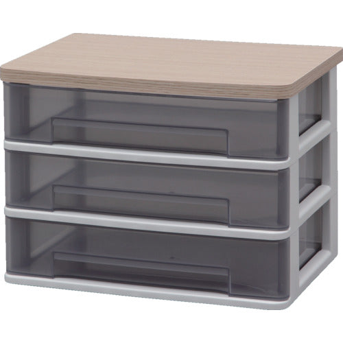 IRIS 226217 ウッドトップデスクチェスト