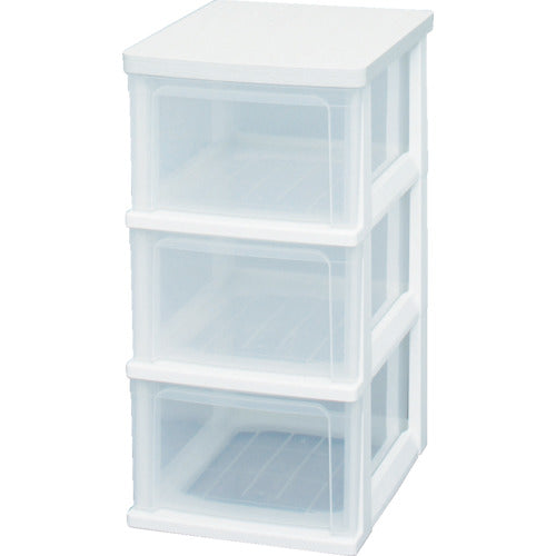 IRIS 221303 ウッドトップチェスト ホワイト WTS-303-WH