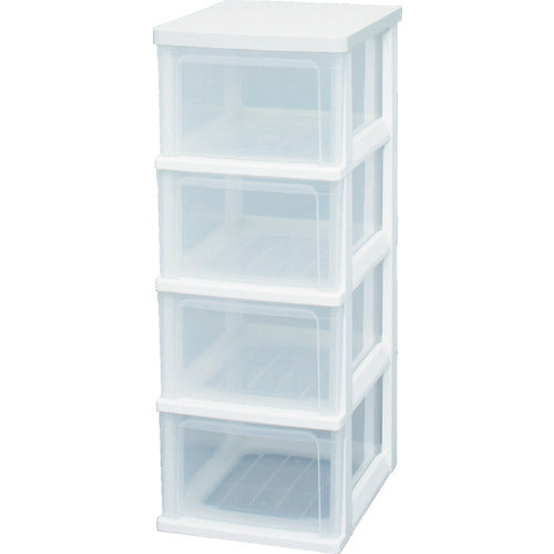 IRIS 221310 ウッドトップチェスト ホワイト WTS−304−WH