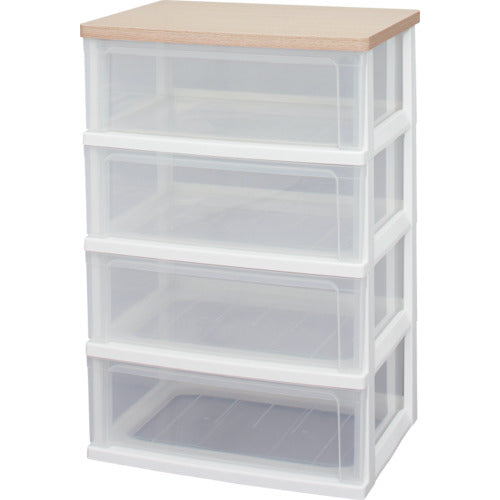 IRIS 221346 ウッドトップチェスト フレンチオーク WTW-544-FO