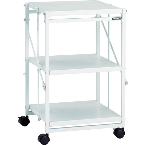 TRUSCO スチール製ワゴン ワンタッチワゴン W464×D450×H700 3段