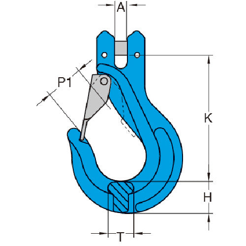 YOKE G−100 クレビスラッチ付きスリングフック(ピンタイプ)