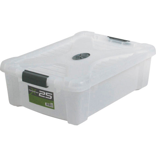 JEJアステージ フタ式収納ケース Xコンテナ #25クリア 28L