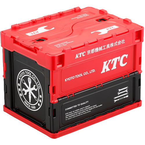 KTC KTC折り畳みコンテナ 20L (レッド)