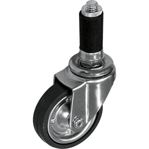 yazaki パイプキャスター 車輪径Φ75 自在車 ゴム車輪 YGR−75