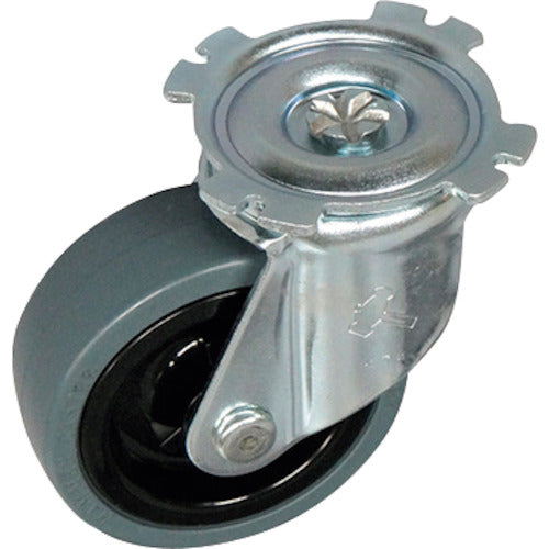 yazaki ミニポリトラー用メンテナンスパーツ 車輪径Φ75 交換用キャスター ゴム車輪 YJ-75RT