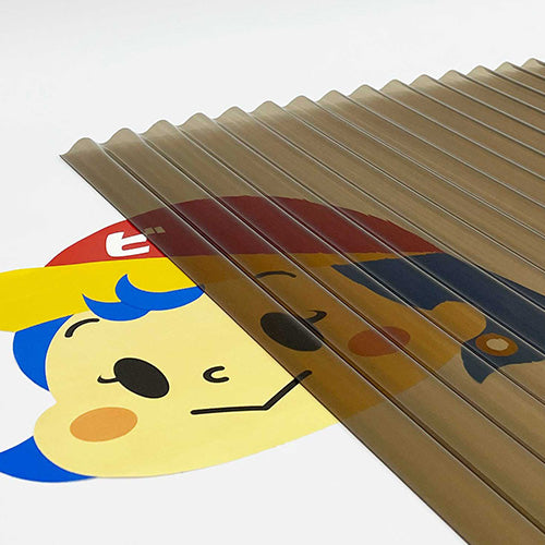 ポリカ波板ライト NONJIS(JIS規格品外) ブロンズ