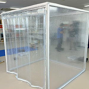 OAフロア対応 超軽量アルミフレームブース「NEO」